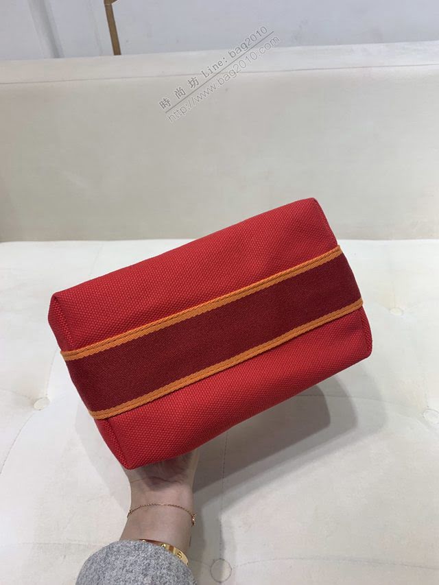 Hermes女包 愛馬仕飯盒包 2020愛馬仕新款帆布洗漱包  am1909